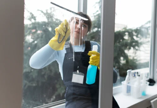 Nettoyage de vitres intérieures et extérieures à la Bazoche-Gouet